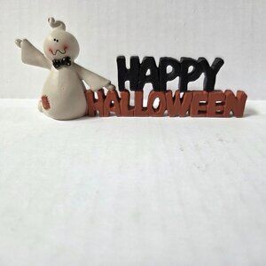 Blossom Bucket Happy Halloween Ghost Spellout Halloween Decor Suzi Skoglund
